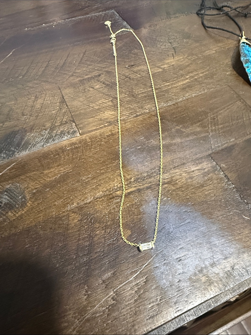 Kendra Scott Gold Tone Tiny Bar Necklace